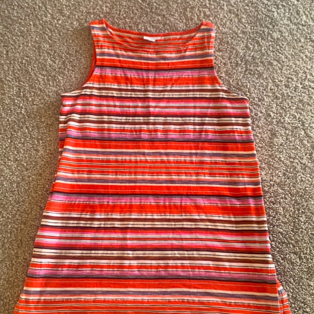 Gently worn. J Jill striped tank.